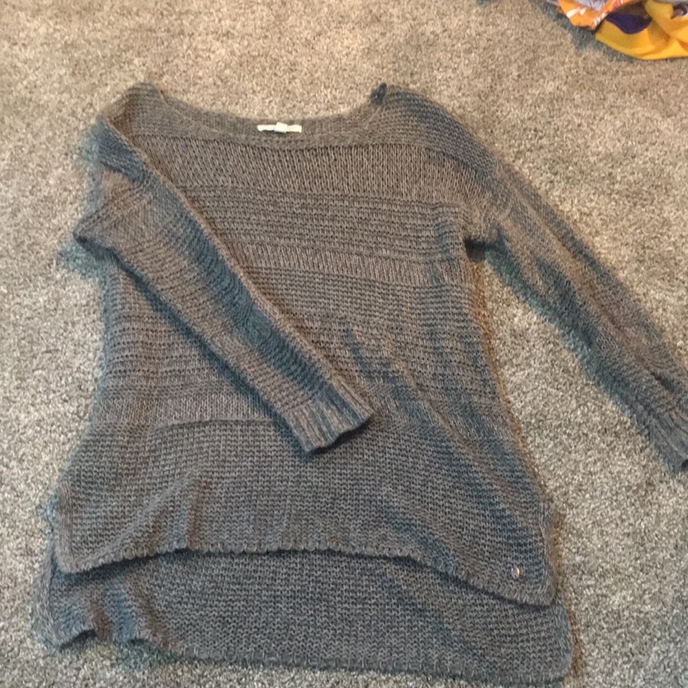 grey sweater